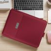 Universal Waterproof PU Leather Laptop Bag Set for 13/14" Laptops - Red - 2