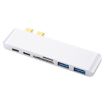 6-in-1 USB-C Hub Adapter: 5Gbps, 2 USB 3.0, SD/TF Slots for MacBook - 2