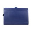 Microsoft Surface Pro 7/7+ Blue Leather Case with Pen Slot & Holder - 1