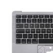 MacBook Air 13 2020 M1 A2337 C-Side Cover + UK Keyboard (Black) - 5