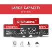STICKDRIVE 16GB U1 TF Micro SD Memory Card - White Line Red/Black - 4
