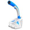 K1 USB Wired Mic with Phone Holder - PC/Mac Compatible (White + Blue) - 2