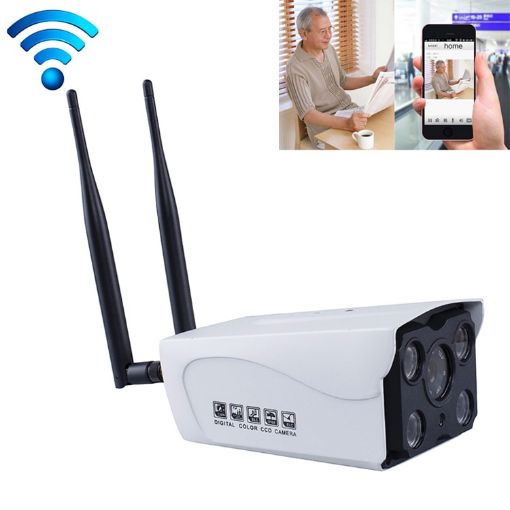 1.0MP Dual Antenna Smart Wifi IP Camera with Night Vision & 64GB TF Card - 1
