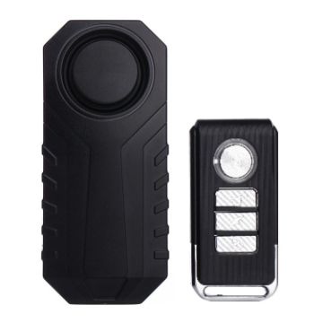 Waterproof Wireless 113dB Vibration Alarm with Remote for Vehicle/Bike - 1