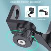 RUIGPRO Black Motorcycle Handlebar Phone Bracket for GoPro/Insta360/DJI - 5
