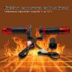12V Red Heated Grip Handlebar for Motorcycle Scooter - CS-764A1 Aluminum - 4