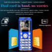 Satrend K8 Mini Mobile Phone, 1.0" Bluetooth Dialer, Dual SIM, 2G, Black - 8