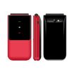 UNIWA F2720 Flip Phone, 1.77" Display, Dual SIM, Bluetooth, FM, Red - 1
