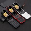UNIWA F2720 Flip Phone, 1.77" Display, Dual SIM, Bluetooth, FM, Red - 8