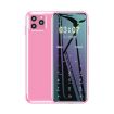 ULCOOL V8 Card Mobile Phone, 1.44" Display, 1000mAh, Dual SIM, Pink - 1