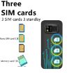 SERVO BM5310 Mini Phone, 1.33" Display, Triple SIM, Bluetooth, Black Red - 4