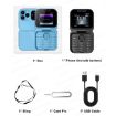 SERVO i16 Pro Mini Flip Phone, 1.77", Dual SIM, Bluetooth, FM, GSM, Black - 8