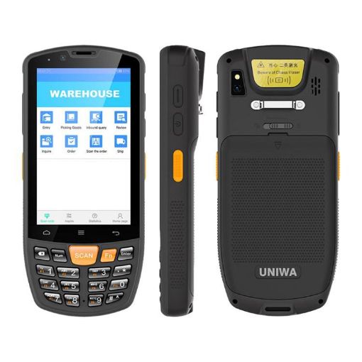 UNIWA HS006 Industrial PDA QR Scanner, 2GB+16GB, 4" Android 11, 4G NFC - 1