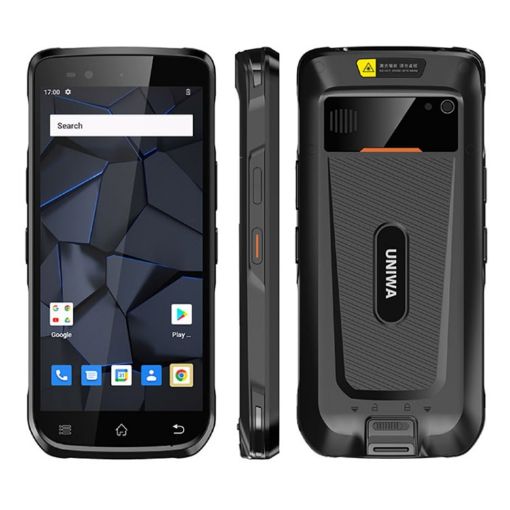 UNIWA M600 Rugged Phone, 4GB+64GB, 6" Android 12, 4G, UK Plug, Black - 1