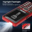 UNIWA V2000 Elder Phone, 2.4" Unisoc T107, 1700mAh, 4G, SOS, EU Plug, Red - 8
