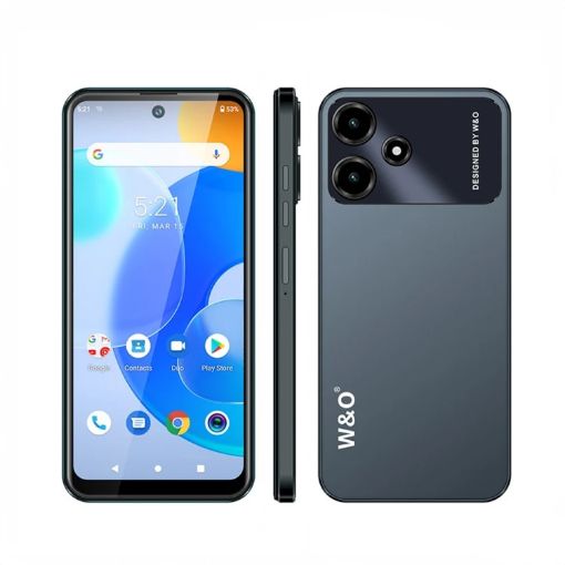 W&O X100 Smartphone, 3GB+32GB, 6.528" Android 10, 4G, Grey - 1
