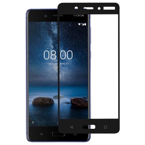 Nokia 8 Full Glue Full Cover Tempered Glass Screen Protector Film - 1
