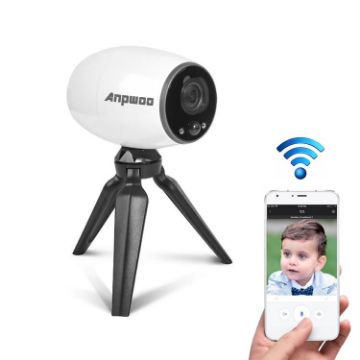 Anpwoo 1.3MP 960P HD WiFi IP Camera with Tripod & Night Vision - 1