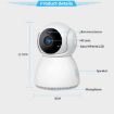YT24 V380 1.0MP Pan-Tilt WiFi IP Camera, Night Vision, Motion Detection - 8