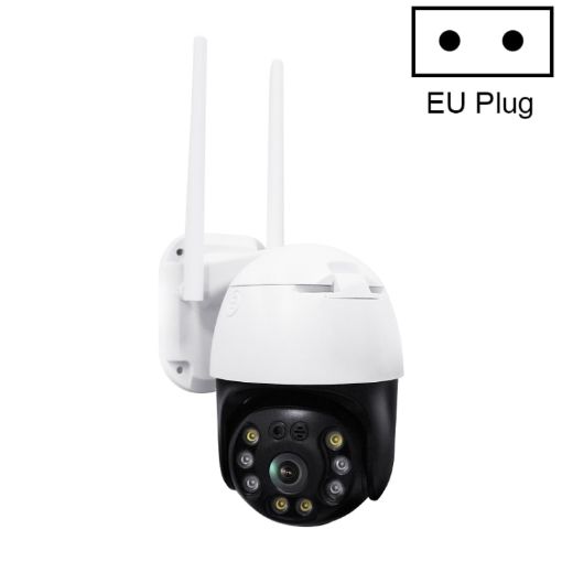 QX36 1080P 3.0MP PTZ WIFI Camera, 360 Rotation, IP65, EU Plug - 1