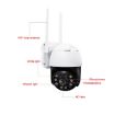 QX36 1080P 3.0MP PTZ WIFI Camera, 360 Rotation, IP65, EU Plug - 2