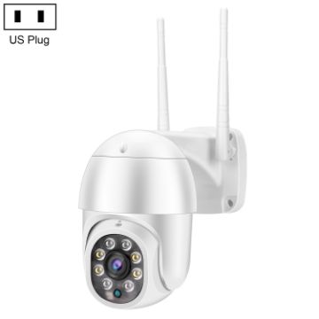 QX43-2 1080P PTZ WIFI Camera, Night Vision, 2-Way Intercom, 128GB TF, US Plug - 1