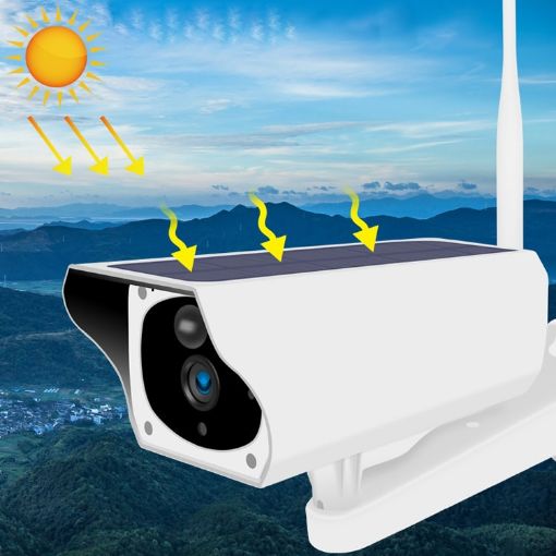 2MP WiFi Solar HD Camera IP67 Waterproof, Night Vision, Motion Detection - 1