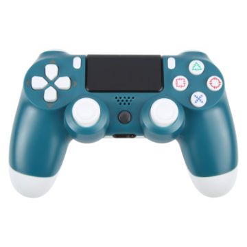 Green Wireless Bluetooth Snowflake Button Game Controller for Sony PS4 - 1