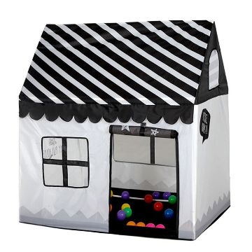 Children's Black & White Play Tent - Small Game House for Kids - 1