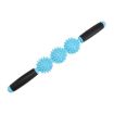 Triple Hedgehog Balls Massage Stick for Neck, Leg, Hand - Blue Yoga Care - 2