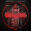 USB Rechargeable Bicycle LED Taillight - Red Light Tail Lamp - 6