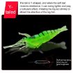 10 PCS 4cm Green Soft Shrimp Bait Lures with Hook for Fishing - 4