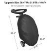 Portable BBQ Grill Cover - 210D Waterproof & Dustproof Protection (Black) - 3