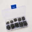 Mixed Size Fish Barbed Hooks with Hole - 500 PCS Fishing Hooks Set - 9