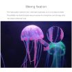 Purple Silicone Jellyfish Aquarium Decoration - 5x17cm Fluorescent Sucker - 3