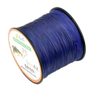 HENGJIA 80LB 500m Extra Strong 4 Strand Braid PE Fishing Line Dark Blue - 1