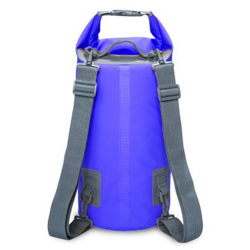 10L Dark Blue Outdoor Waterproof Dual Shoulder Strap Dry Bag Sack - 1