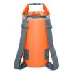 10L Orange Outdoor Waterproof Dual Shoulder Strap Dry Sack Bag - 1