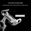 Universal Aluminum Alloy Phone Holder for Motorcycle & Bicycle (Black) - 5