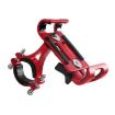 Red Aluminum Alloy Phone Holder for Motorcycle & Bicycle - Universal Fixing Frame - 2