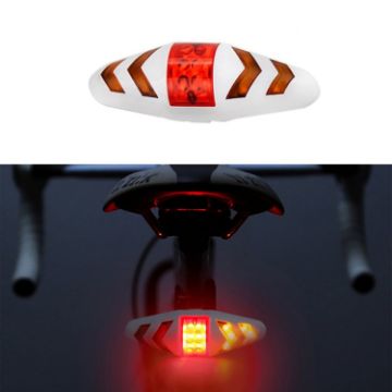 Wireless Remote Bicycle Tail Light with Turn Signal Warning (White) - 1