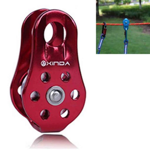XINDA XD-8610 Red Fixed Pulley for Climbing & Rappelling Equipment - 1