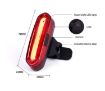 AQY-096 IPX4 USB Rechargeable White LED Bike Taillight - 4