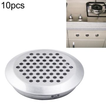 10pcs 25mm Stainless Steel Cabinet Air Vent Louvered Grille Cover - 1