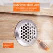 10pcs 35mm Stainless Steel Round Air Vent Grille Cover with Holes - 4