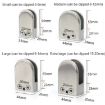 Matte Polished 201 Stainless Steel Glass/Wood Clamp Bracket 5-8mm - 3