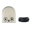Stainless Steel Glass/Wood Clamp Bracket, 8-12mm, Matte Polished - 2