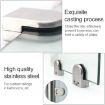 Matte Polished 304 Stainless Steel Glass/Wood Clamp Bracket 15-20mm - 5