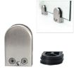 Concave Matte Polished 304 Stainless Steel Glass/Wood Clamp Bracket - 1