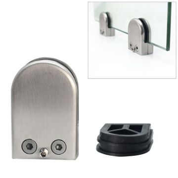 Matte Polished 304 Stainless Steel Glass/Wood Clamp Bracket 5-8mm - 1